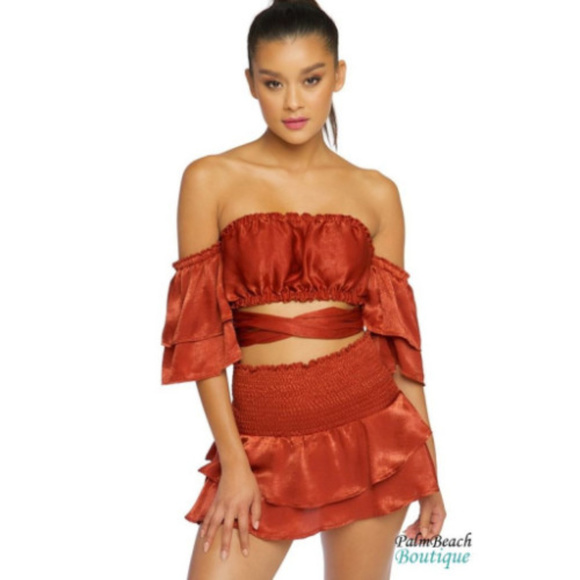 Palm Beach Boutique Dresses & Skirts - 2 Piece Off The Shoulder Skirt Set